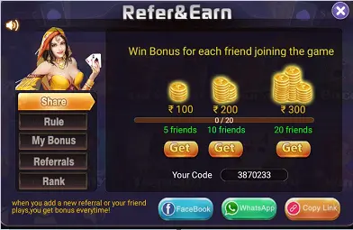 Teen Patti App Refer And Earn