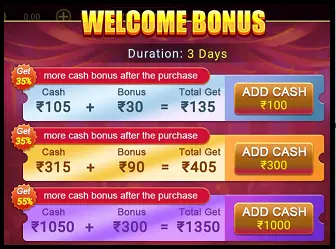 Teen Patti Champion Add Cash Offer