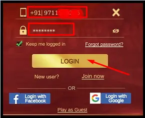 Dash Rummy App Login Or Register