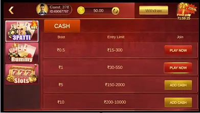 Dash Rummy - Play Teen Patti Game