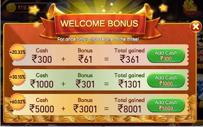 Welcome Bonus In Teen Patti Millionaire App