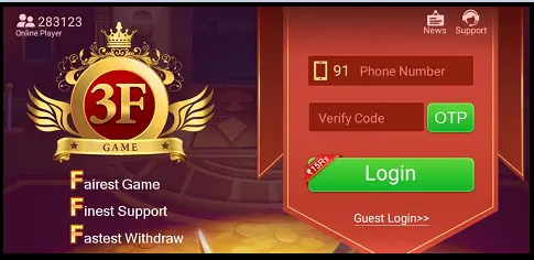 Game 3F Rummy App Login