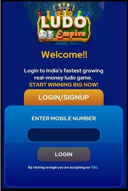 Ludo Empire App Login