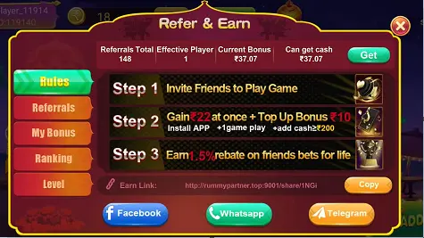 Rummy Partner Refer And Earn