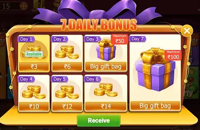 Teen Patti Club Daily Bonus Reward