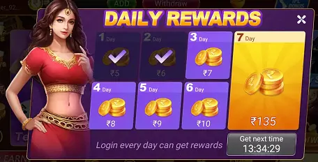 Teen Patti Master Daily Rewards Bonus