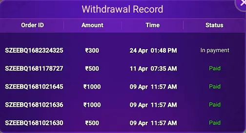 Teen Patti Online Withdraw Proof