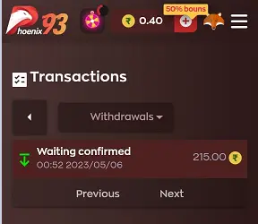 Pix93 Casino Withdraw Proof