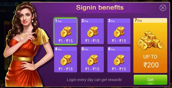 Oli Teen Patti Daily Sign in Benefits