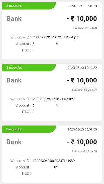 Teen Patti Gold Withdraw Proof