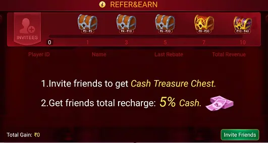 Teen Patti Rand Referral Commission