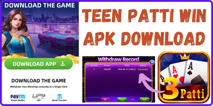 Teen Patti Win Apk Download - New User ₹140 Bonus