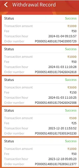 Rummy Apna App Payment Proof