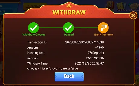 Teen Patti Flush App Withdraw Proof