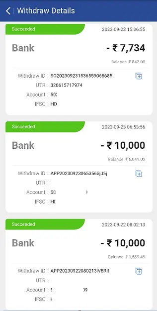 Rummy Good App Payment Proof