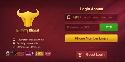 Rummy Bharat App Login