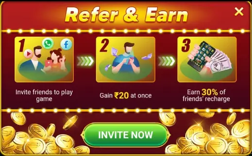 Rummy Sun App Refer & Earn Commission