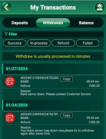 567 Slots App Withdraw Record